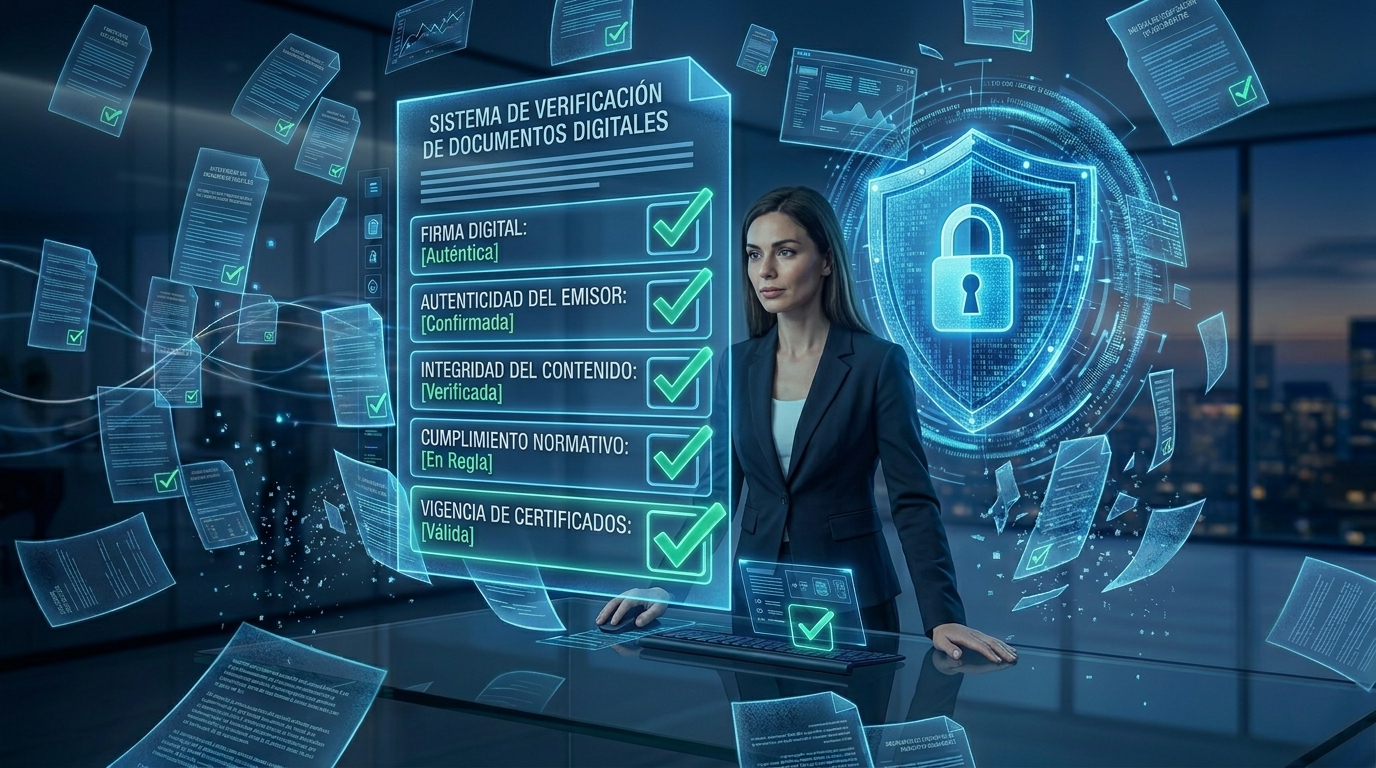 Solución ISAENS — verificación de documentos digitales